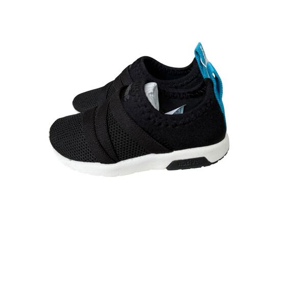 Native Kids Jiffy Black Shell White Slip On Rubber Sole Phoenix Shoes Size 6 - Picture 3 of 9